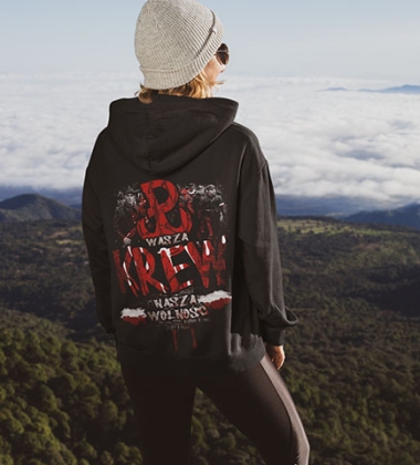 Damska bluza z kapturem WASZA KREW